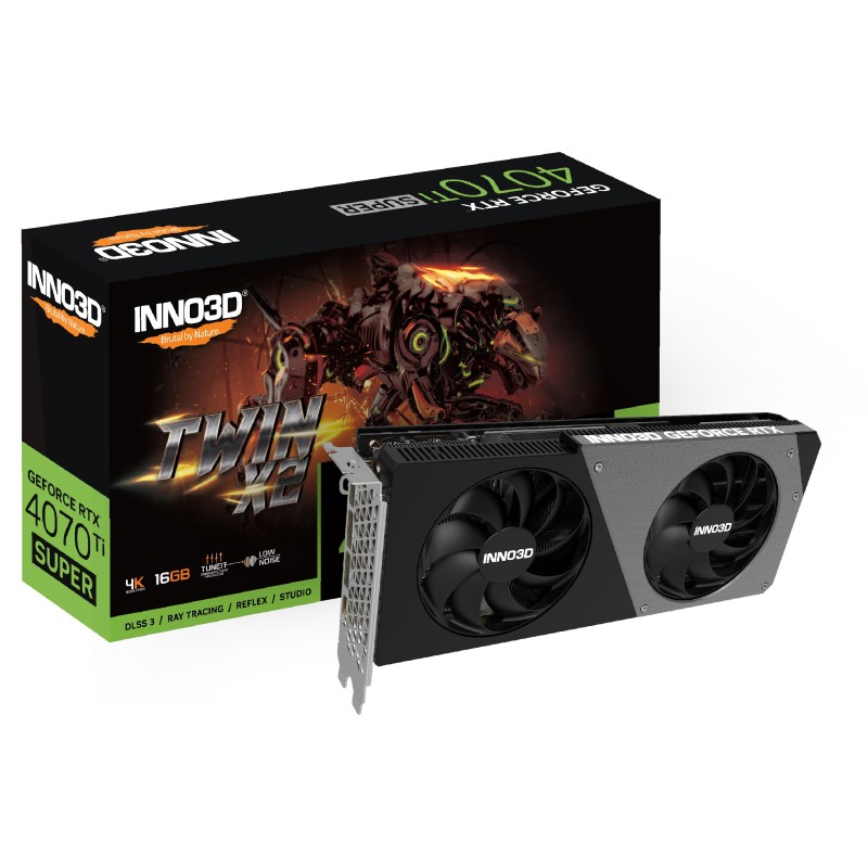 INNO3D GeForce RTX 4070Ti SUPER TWIN X2 16GB Grafikkarte 3xDP/HDMI